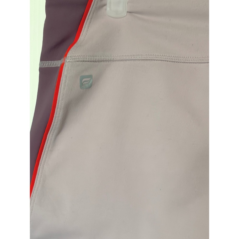 Fabletics Lavender Plum Colorblock Leggings Orange Piping PT1824956-7839-38050 L - Picture 8 of 8